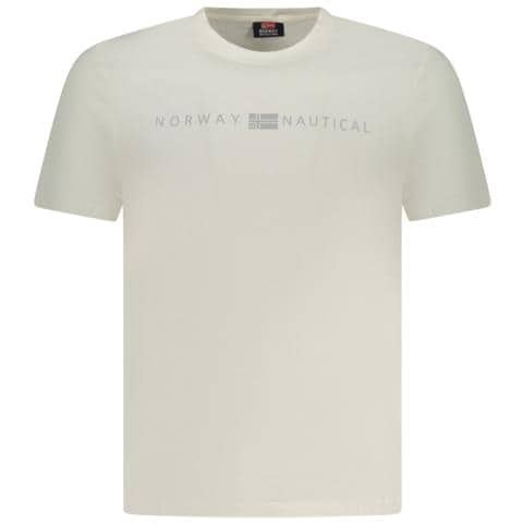 MAGLIETTA DA UOMO A MANICHE CORTE NORVEGIA 1963 BIANCA - Colore: Bianco, Taglia: XL - Foto 1