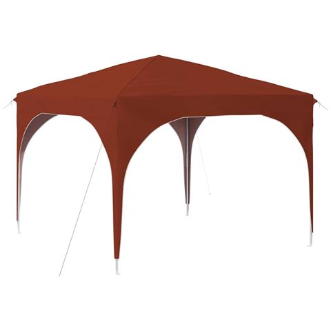 Tenda per feste a pop-up 290 x 290 x 245 cm Terracotta - Foto 1