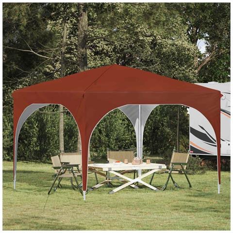 Tenda per feste a pop-up 290 x 290 x 245 cm Terracotta - Foto 2