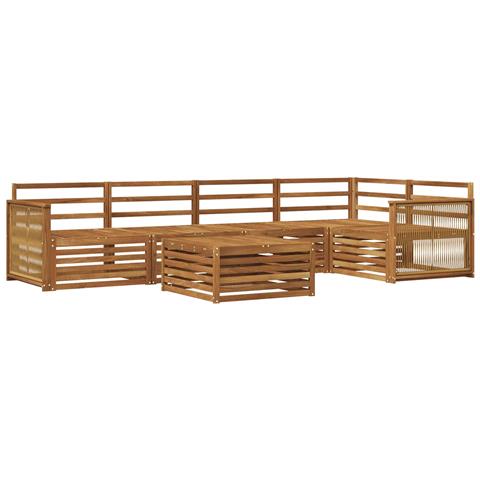 Set di divani da esterno 6 pcs Naturale - Foto 1