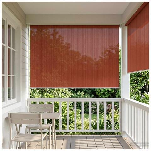 Tenda a Rullo Esterno Blocco UV 90% Terracotta 350 x 230 cm - Foto 2