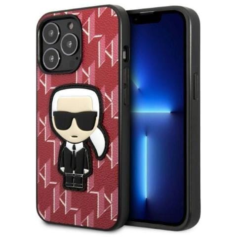 Karl Lagerfeld Klhcp13lpmnikpi Iphone 13 Pro / 13 6,1 Custodia Rossa /rossa Monogram Ikonik Patch - Foto 7