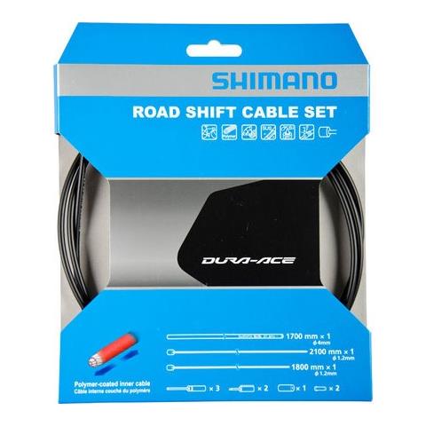 Kit Cavi E Guaine Per Cambio Dura Ace 9000 Polymer Ot-sp41 Nero - Foto 1