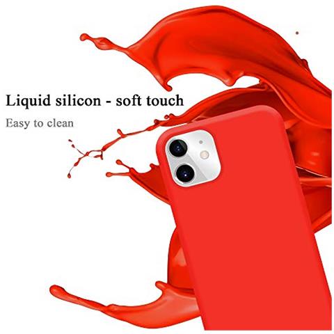 Custodia Compatibile Con Apple Iphone 11 6.1 In Liquid Rosso - Coperchio Protettivo In Silicone Tpu Flessibile - Foto 2
