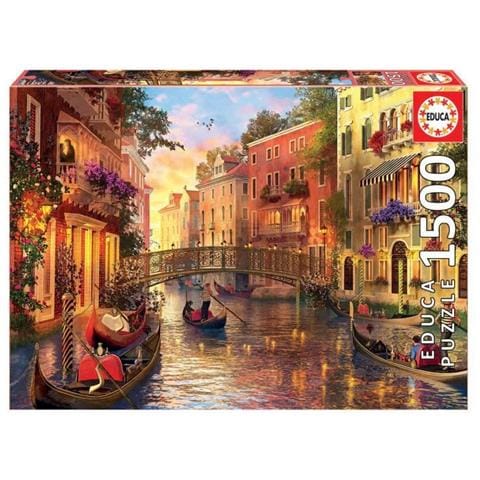 EDU17124 Puzzle da 1500 Pezzi - Tramonto a Venezia - Foto 1