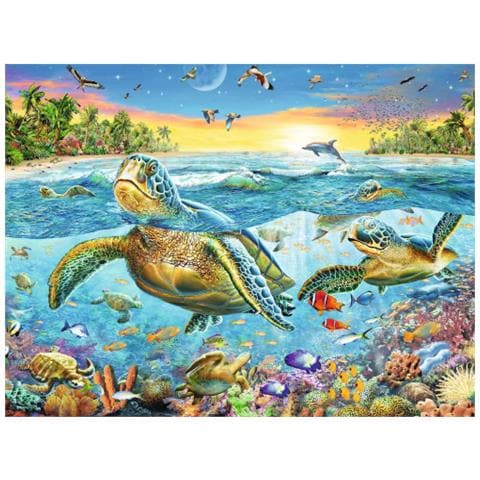 Puzzle 100 Pz. Tartarughe Marin - Foto 1