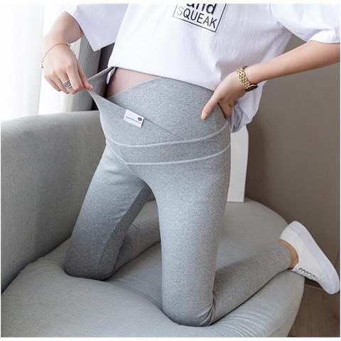 SLOWMOOSE - Legging Maternità Magro Su Vita Bassa V, Legging Pancia,  Pantaloni A Matita Gravidanza In Cotone Per Donne Incinte [ grigio / Xxl] -  ePRICE