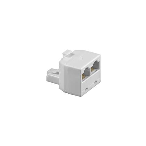 RJ-45 Adapter RJ-45 M 2x RJ-45 FM Bianco cavo di interfaccia e adattatore - Foto 1