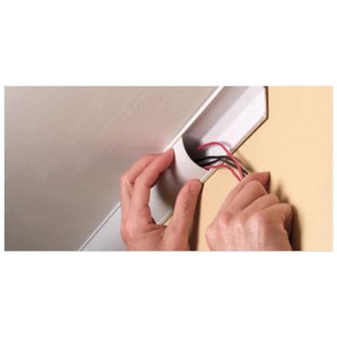 Passacavi angolare 73 x 42 mm - lunghezza 1 m bianco - Foto 2