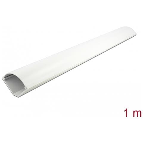Passacavi angolare 73 x 42 mm - lunghezza 1 m bianco - Foto 3