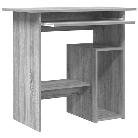 Scrivania Grigio Sonoma 80x45x74 Cm In Legno Multistrato - Foto 2