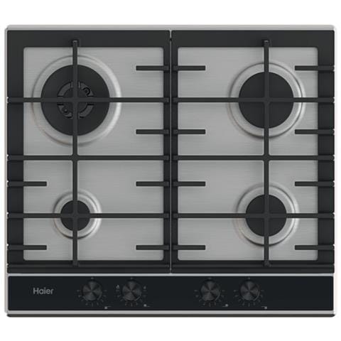 Piano Cottura HAHG6BR4XH a Gas 4 Fuochi Gas Colore Acciaio Inox - Foto 1