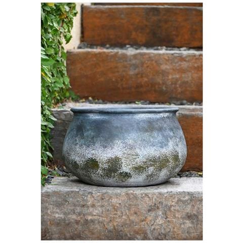 Vaso Grigio Terracotta Orientale 27 X 27 X 16,5 Cm - Foto 4