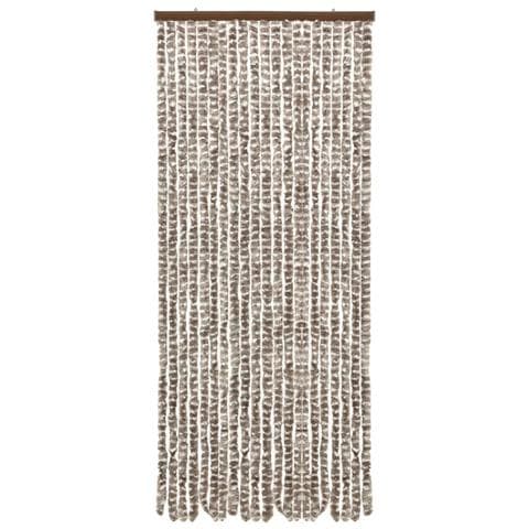 Tenda Antimosche Tortora E Bianca 100x230 Cm In Ciniglia - Foto 3