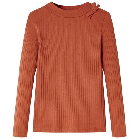 Maglietta Da Bambina A Maniche Lunghe Cognac 116 - Foto 1