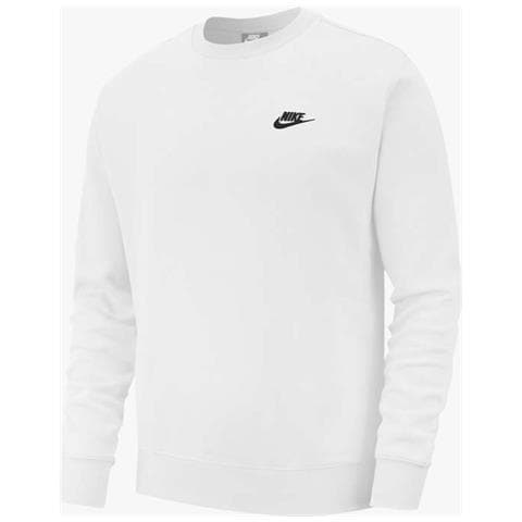 Felpa Girocollo Sportswear Club Fleece Bv2662-100 Uomo Taglia S Colore Bianco - Foto 4