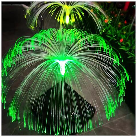 Luce Solare Per Fuochi D'artificio Da 2 Pezzi, Luce Da Giardino Per Prato, Cortile, Terrazza, Natale Warmwhite - Foto 2