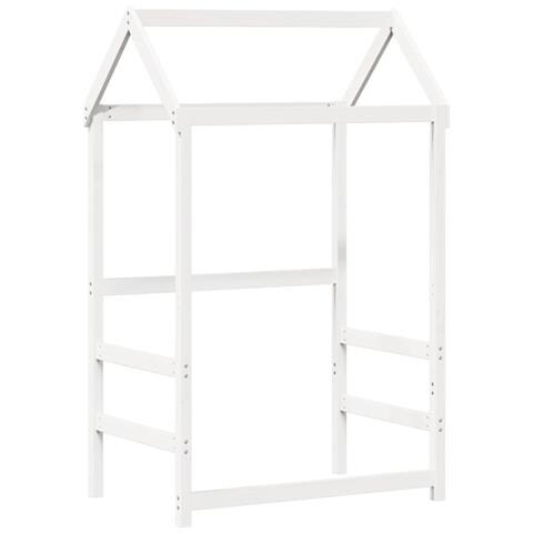 Tetto Letto Bambini Bianco 118x70x176,5 Cm Legno Massello Pino - Foto 2