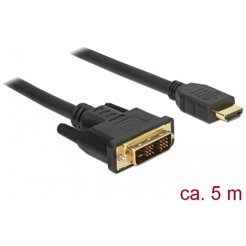 85586 cavo e adattatore video 5 m DVI-D HDMI tipo A (Standard) Nero - Foto 1