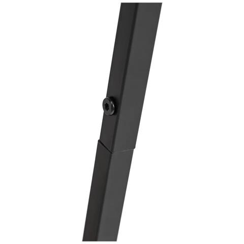 Libreria Design Industriale, 5 Ripiani Asimmetrici In Legno Laminato Da 15 Mm, Struttura In Metallo Nero Laccato A Polvere, Scaffale Moderno - Foto 5