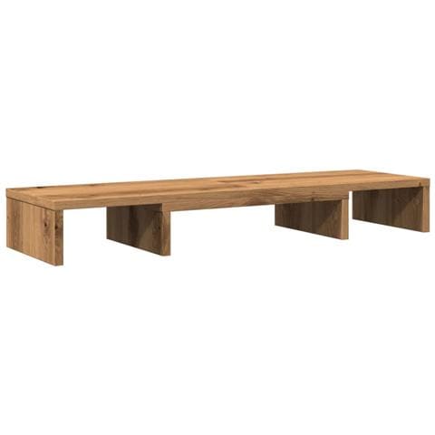 Supporto Monitor Regolabile Rovere 80x24x10,5 Cm In Truciolato - Foto 2