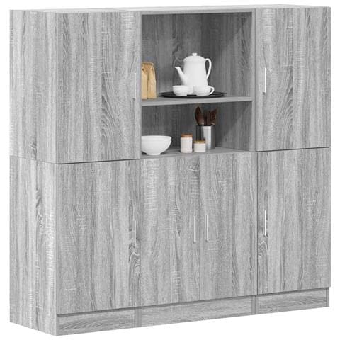 Set Di Mobili Da Cucina 3 Pz Grigio Sonoma In Truciolato - Foto 1