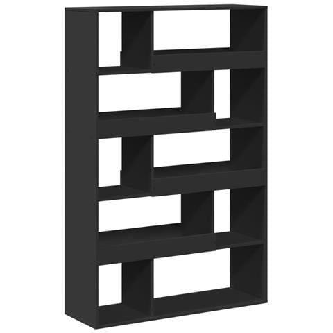 Libreria Nera 100x33x156,5 Cm In Truciolato - Foto 2