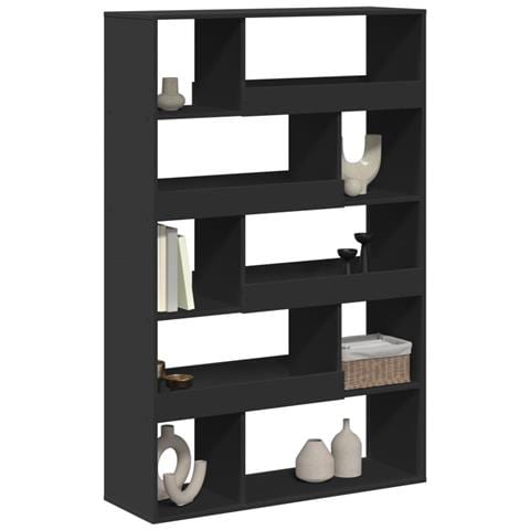 Libreria Nera 100x33x156,5 Cm In Truciolato - Foto 3