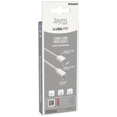 Cavo Di Ricarica E Sincronizzazione Da Usb-c A Usb-a 3a Pop Collection 1,5m, Bianco - Foto 4