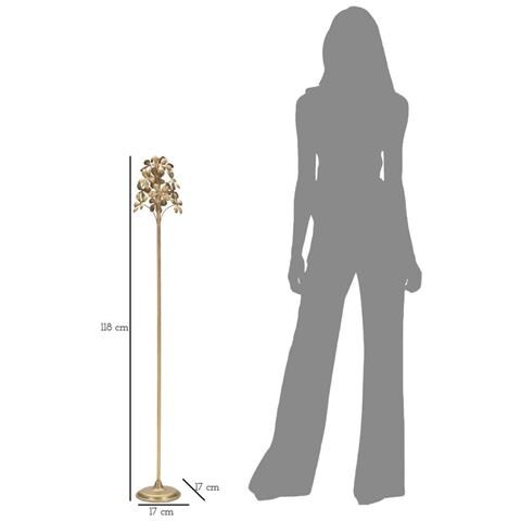 Portacandela Mf335 - Oro - Metallo - 17x17x118 Cm - Foto 6