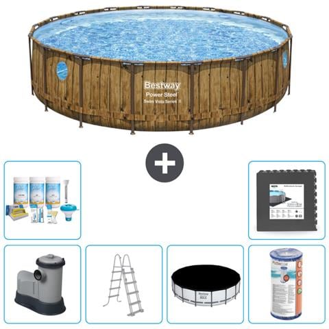 Piscina Fuori Terra - In Giro - 549x122 Cm - Bruin - Include Accessori Coordinati Cb31 - Foto 1