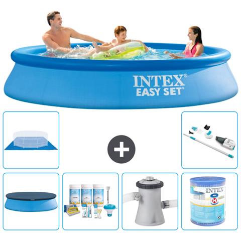 Piscina Fuori Terra - In Giro - 305x61 Cm - Blu - Include Accessori Coordinati A492 - Foto 1