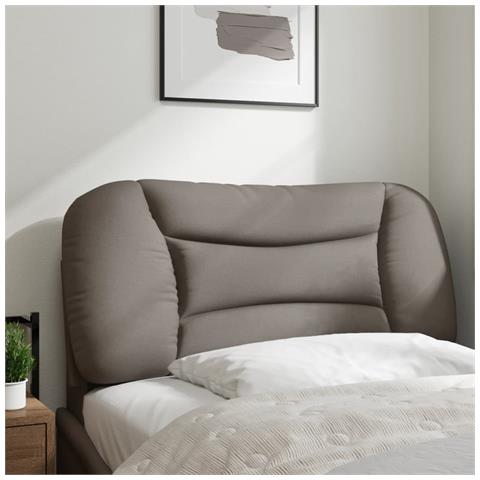 Lusso Casadino -  Cuscino Testiera Hvar Tortora 80 Cm In Tessuto - Foto 2