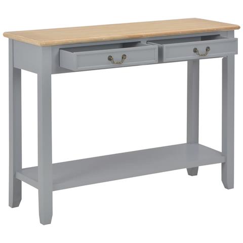 Lusso Casadino -  Tavolo Consolle Grigio 110x35x80 Cm In Legno - Foto 1