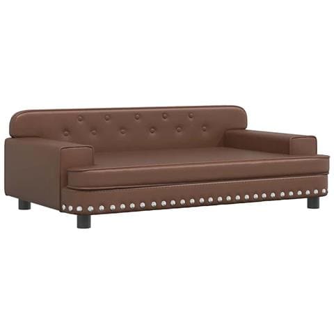 Lettino per Cani Marrone 90x53x30 cm in Similpelle - Foto 1