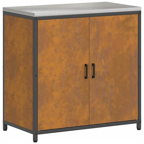 Armadietto per Stoccaggio in Cucina con lo scaffale Ruggine - Foto 1