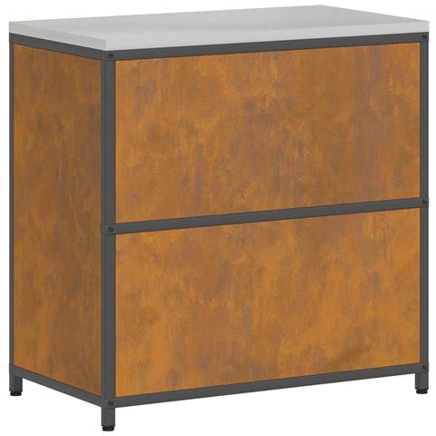 Armadietto per Stoccaggio in Cucina con lo scaffale Ruggine - Foto 9