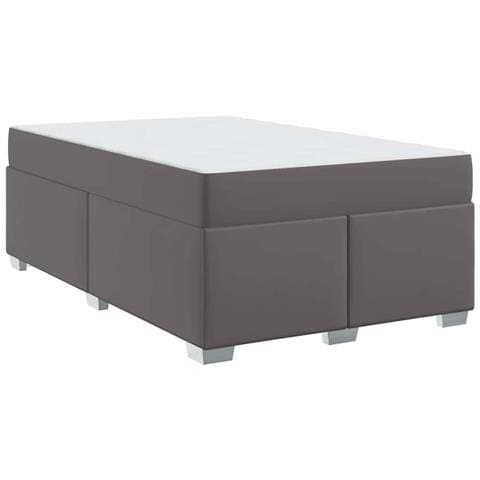 Struttura del letto Grigio 120 x 200 cm Pelle sintetica - Foto 1