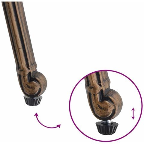 Sedia da Giardino 2 pcs Bronzo 55 x 56.5 x 91cm Alluminio - Foto 9