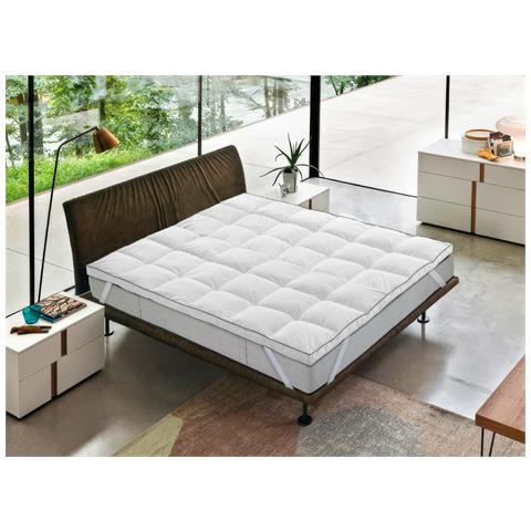 Topper Coprimaterasso Imbottito Antibatterico Correttore Materasso Polax Singolo Topper - Foto 1