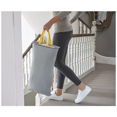 50001 porta biancheria 60 L Rettangolare Cotone, Poliestere Grigio - Foto 8