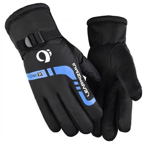 Guanti Termici Invernali Impermeabili Antivento Da Ciclismo Per Moto E Bici Elettriche Blue - Foto 1
