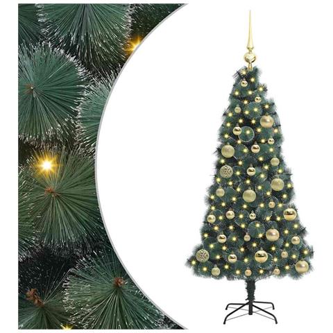 Albero di Natale artificiale preilluminato con set di palline - Foto 1