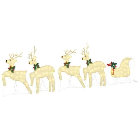 Renne LED 5 pcs Oro Tessuto - Foto 1