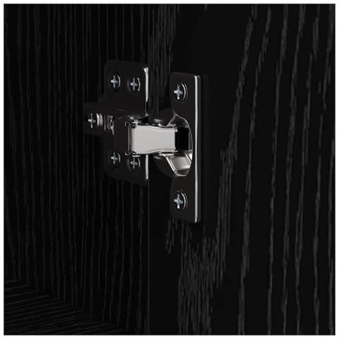 Credenza Rovere Nero 35 x 37 x 142 cm Legno multistrato - Foto 9