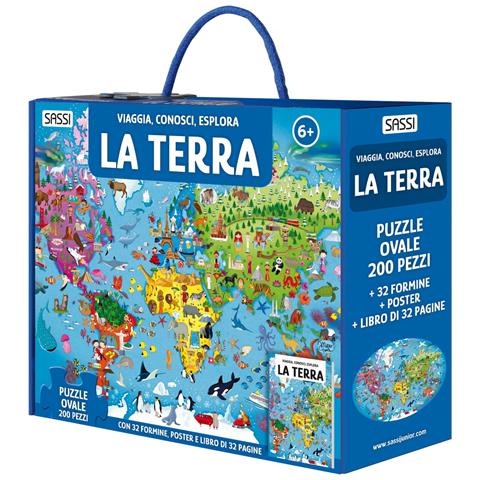 Ester Tomè - La Terra. Viaggia, conosci, esplora. Nuova ediz. Con formine. Con puzzle ovale. Con Poster - Foto 1