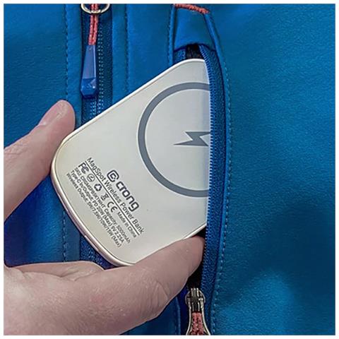 Batteria Esterna Wireless Magsafe 5000mah Usb-c Power Delivery 20w Magspot, Bianco - Foto 2