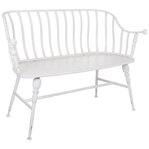 Sgabello In Metallo Bianco 128x53x86h - Foto 1