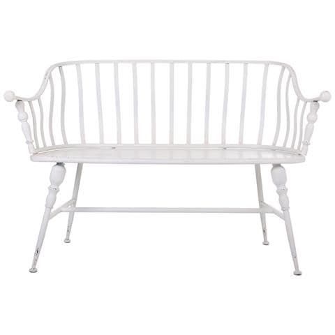 Sgabello In Metallo Bianco 128x53x86h - Foto 2