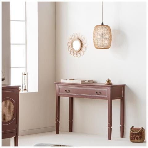 Mobile Da Ingresso In Legno Marrone 112x38x82h - Foto 2